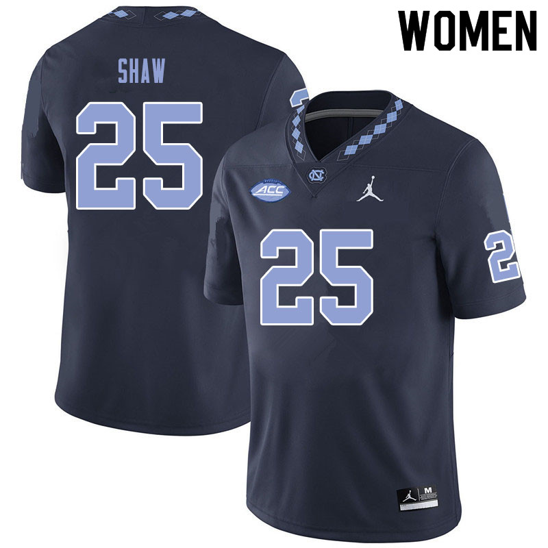 Jordan Brand Women #25 Tre Shaw North Carolina Tar Heels College Football Jerseys Sale-Black